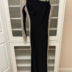 Aqua Formal Black Dress